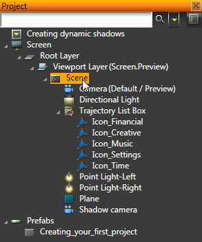 Set up the project and objects