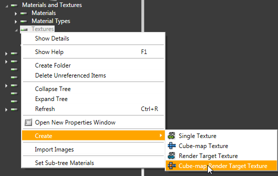 Target Texture Ui Using cubemap render target textures