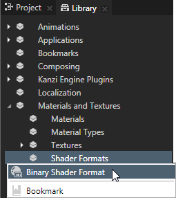 Using binary shaders