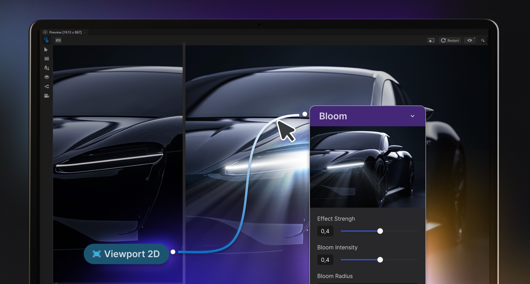 Post-Processing Graph Editor